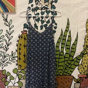 Wallflower Floral Blue and White Dress